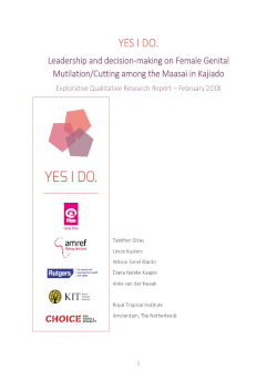Leadership and Decision-Making on FGM/C among the Maasai in Kajiado (Yes I Did, 2018)